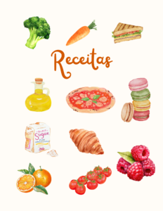 caderno para receitas