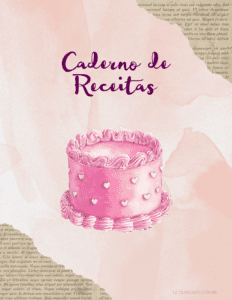 capas de caderno para imprimir: caderno de receita