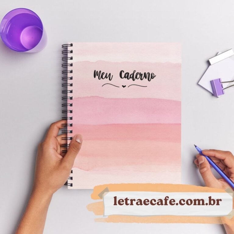 Capa de caderno para imprimir grátis