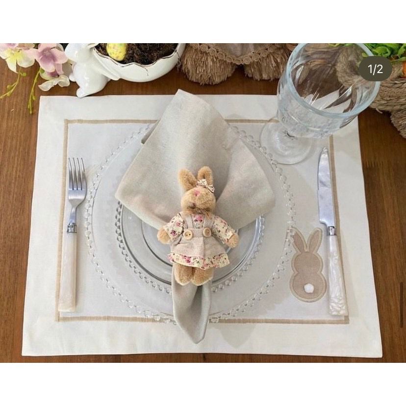 jogo americano bordado páscoa